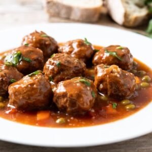 Cranberry-Orange Glazed Meatballs (GF)