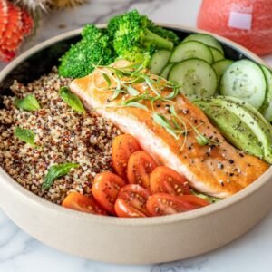 Maple-Glazed Salmon Bowl (GF)